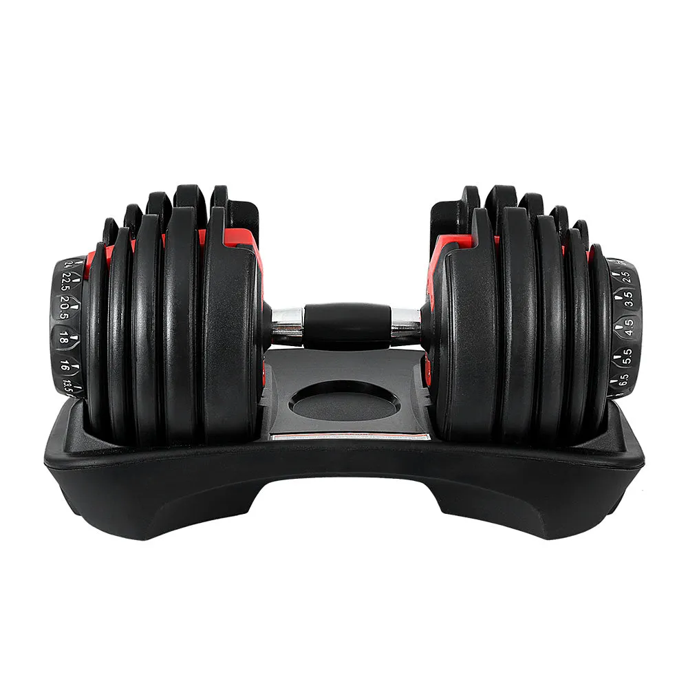 24Kg Adjustable Dumbbell Dumbbells Weight Plates Home Gym Fitness Exercise