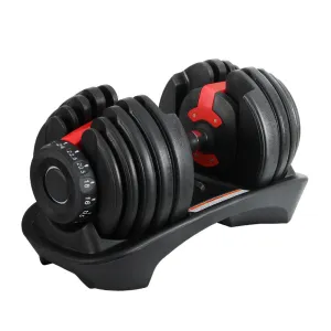 24Kg Adjustable Dumbbell Dumbbells Weight Plates Home Gym Fitness Exercise