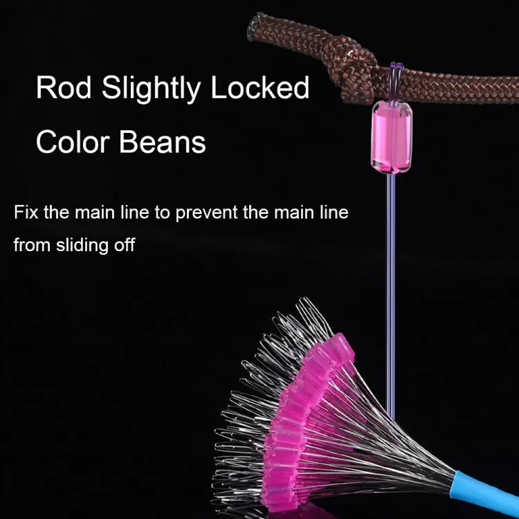 5sets/500pcs Space Bean Positioning Rod Slightly Bean Fishing Gear Supplies, Size: S(Crystal Shadowless Unloading)