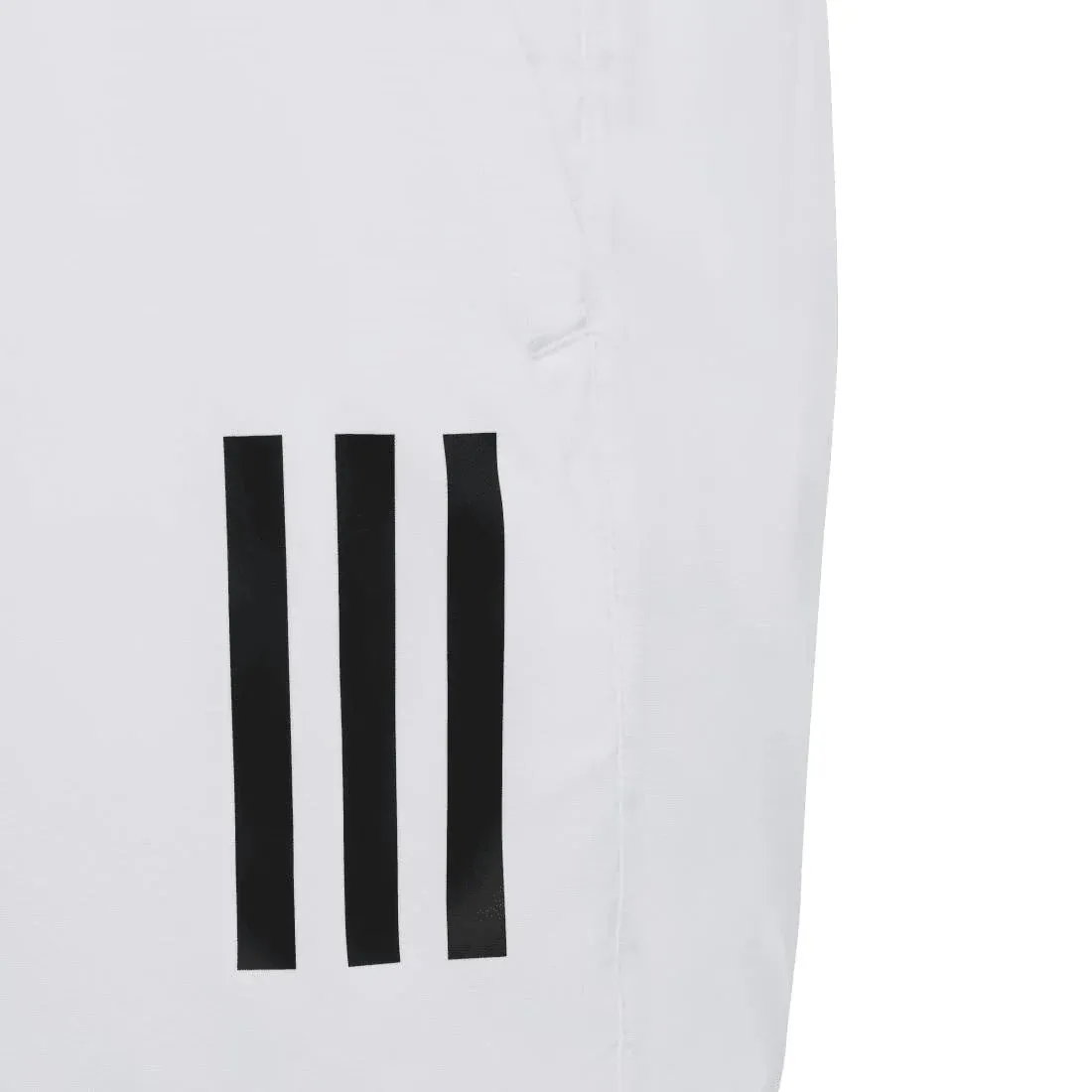adidas Boy's 3 Stripe Club Shorts (White)