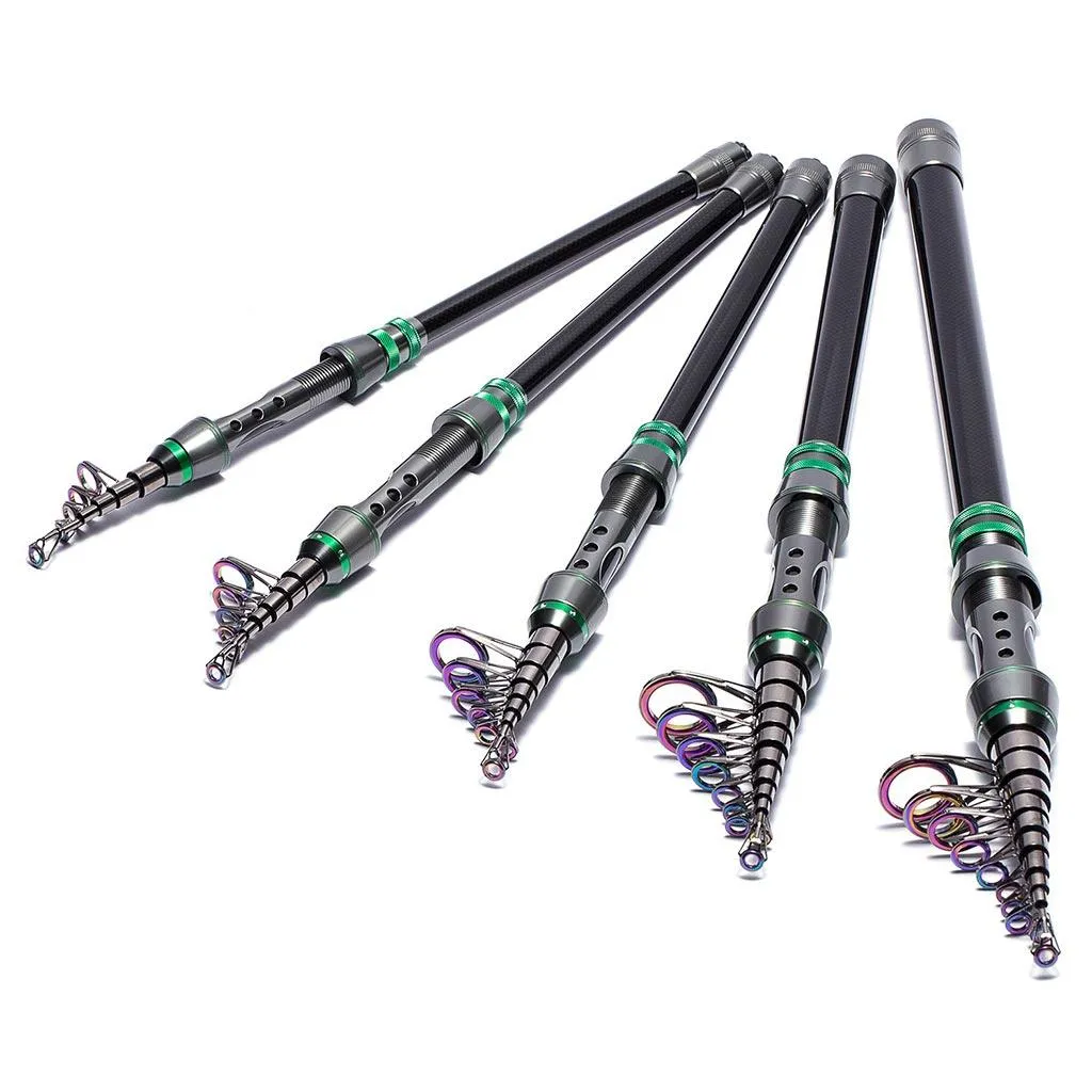 Alien Telescopic Travel Spinning Fishing Rod