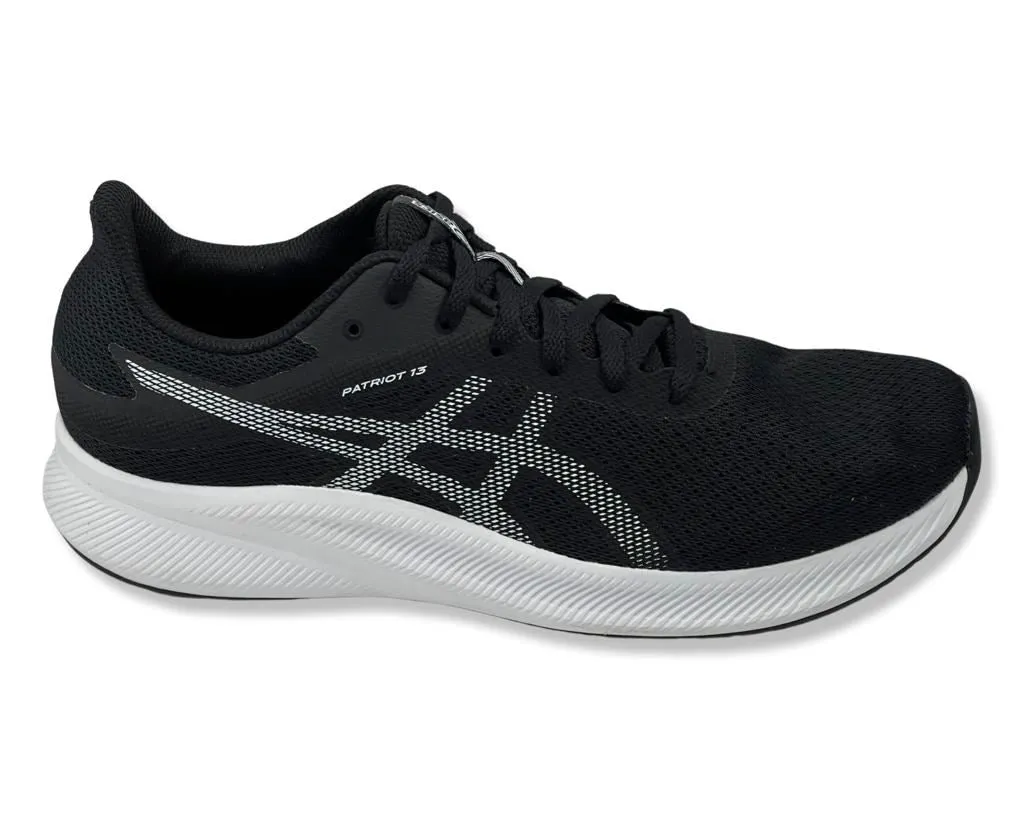 ASICS Patriot 13  Runinng Sneakers in Black & White