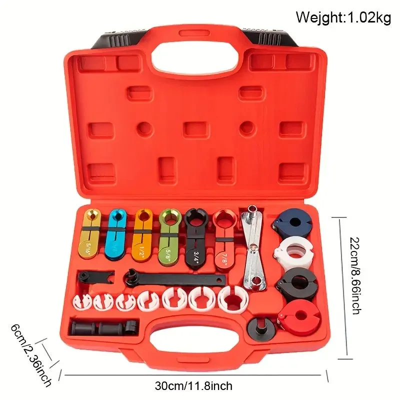 Automotive 22pcs Fuel Air Conditioning Master Quick Disconnect Tool Kit