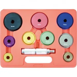 Automotive Bearing Race & Seal Driver Set - 10 piece - 39.5 - 81mm