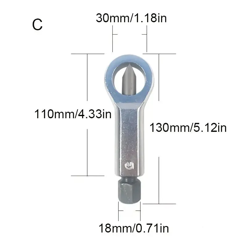 Automotive Heavy-Duty Nut Splitter Tool Set - 4-in-1 Assembly Version