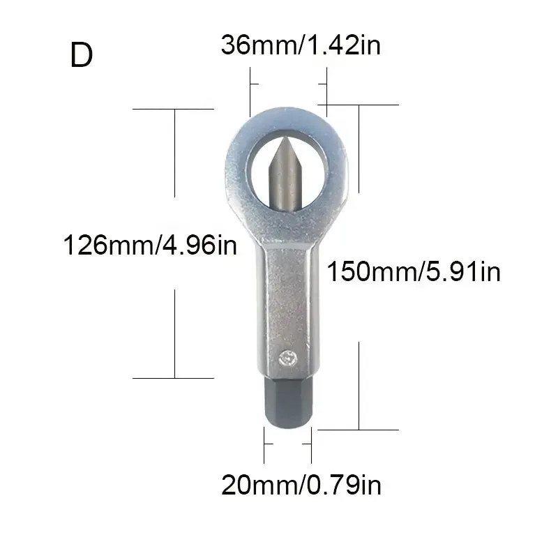 Automotive Heavy-Duty Nut Splitter Tool Set - 4-in-1 Assembly Version