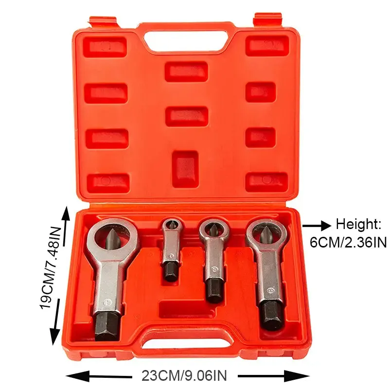 Automotive Heavy-Duty Nut Splitter Tool Set - 4-in-1 Assembly Version