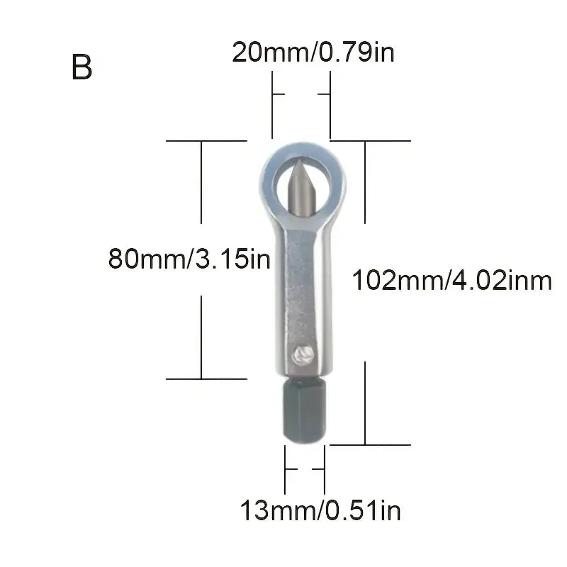 Automotive Heavy-Duty Nut Splitter Tool Set - 4-in-1 Assembly Version