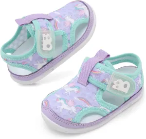 Besroad Toddler Water Shoes Boys Girls Qucik Dry Sport Beach Sandals Non-Slip Barefoot Aqua Socks Swim Shoes
