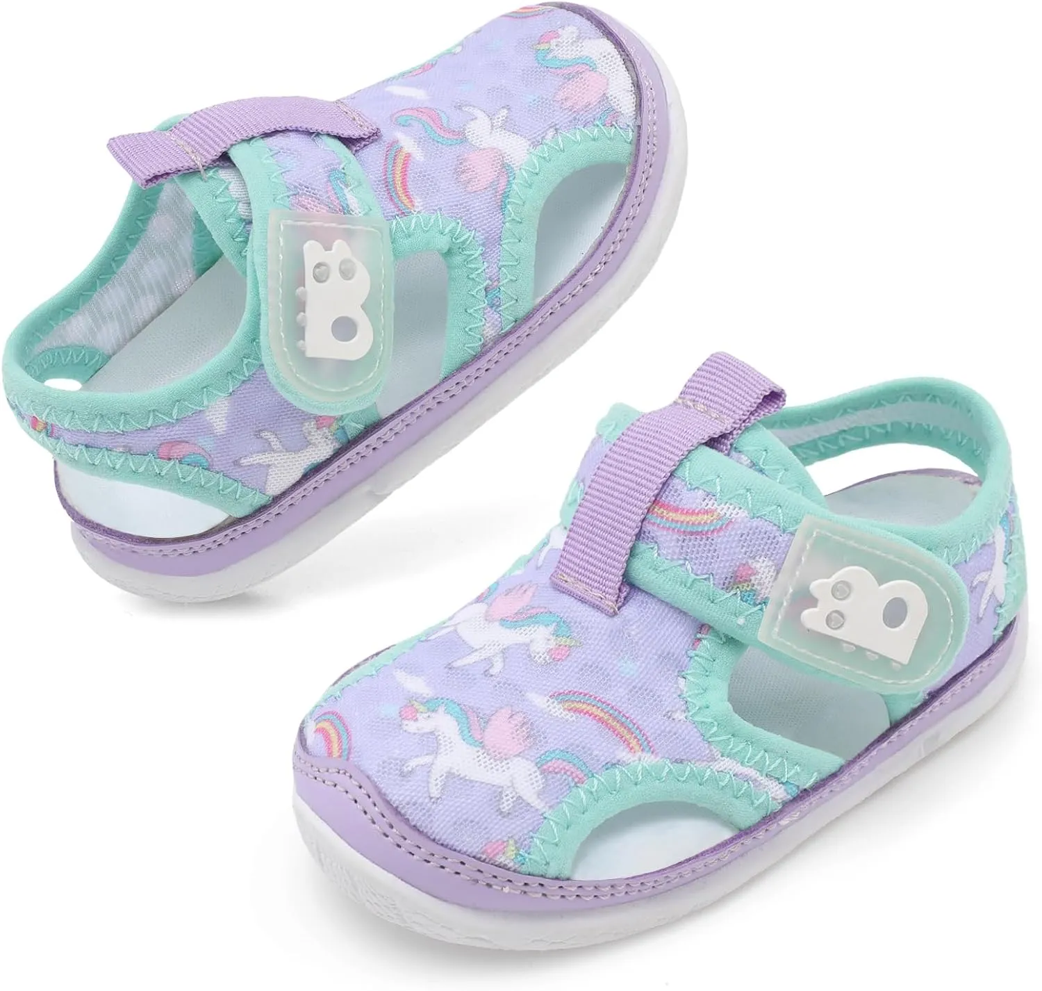 Besroad Toddler Water Shoes Boys Girls Qucik Dry Sport Beach Sandals Non-Slip Barefoot Aqua Socks Swim Shoes