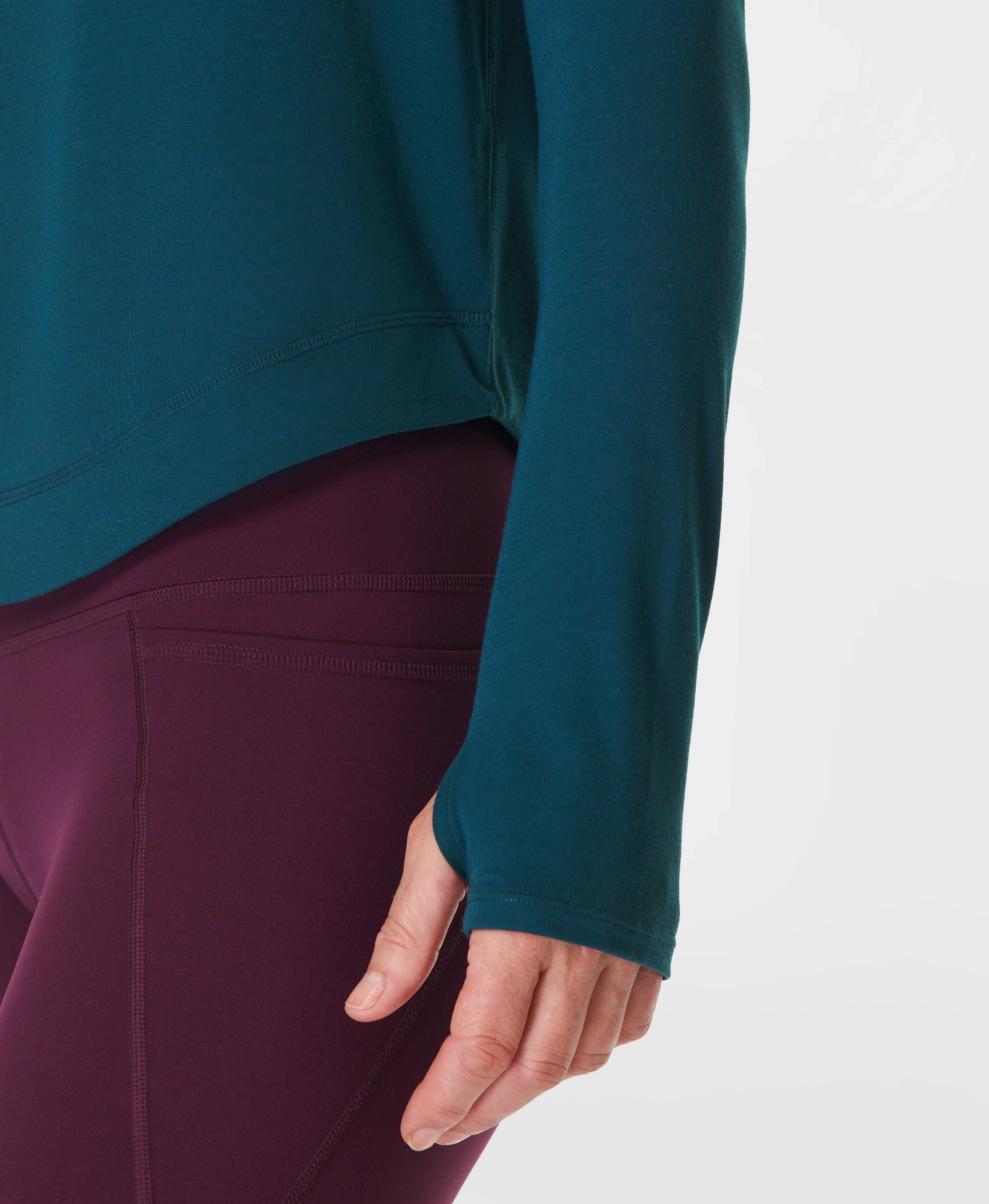 Breathe Easy Long Sleeve Top Sb9122 Deep-Green