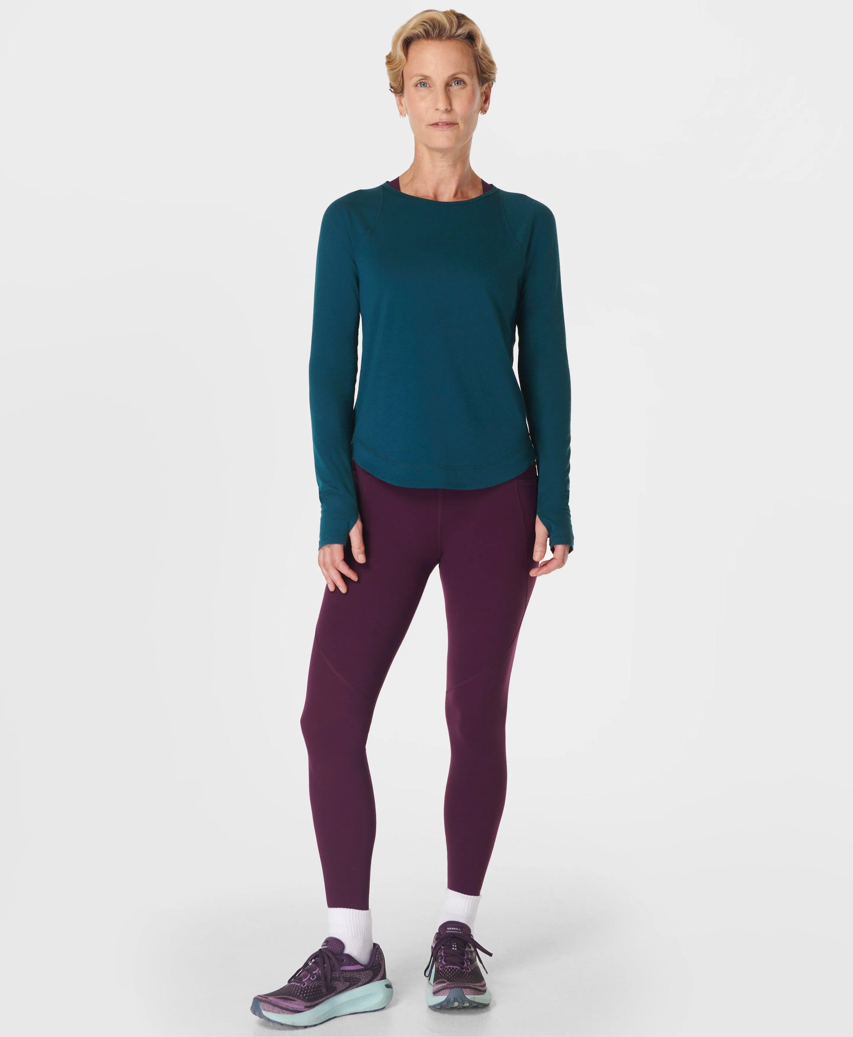 Breathe Easy Long Sleeve Top Sb9122 Deep-Green
