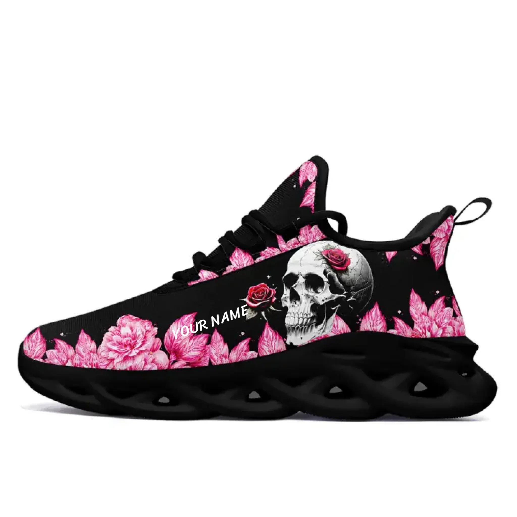 Buy One Get One Black Red Color Personalized Skull Sneaker Comfortable Shoe,
2016-23023-B