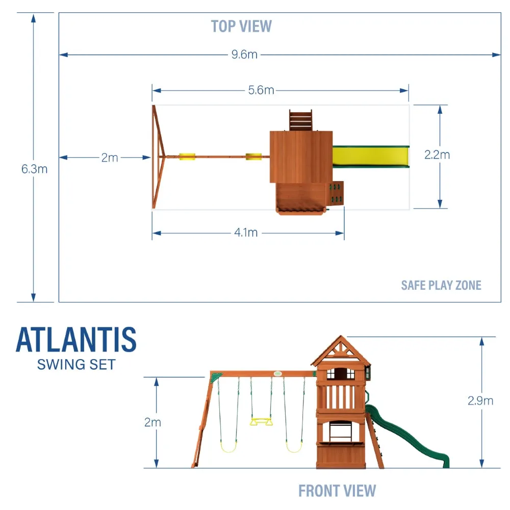 BYD Atlantic Play Tower (incl. swings)