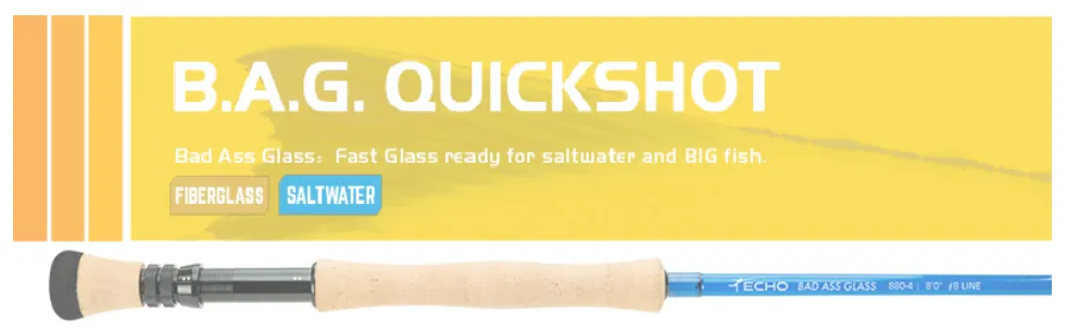 Echo Bad Ass Glass 6wt 8' Fly Rod
