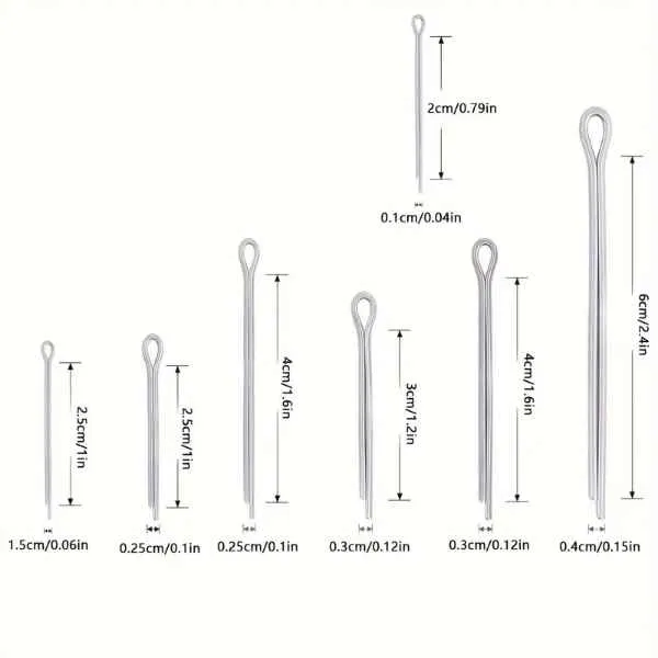 Fastenings 420-Piece Cotter Pin Assortment Kit