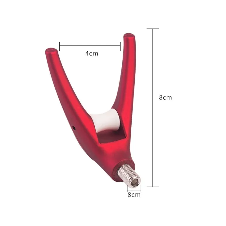 Fishing Rod With Wheel Universal Interface Bracket Head, Color: Red