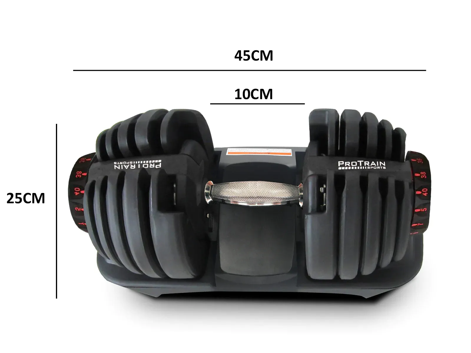 Fitness PAIR ADJUSTABLE DUMBBELLS 40KG