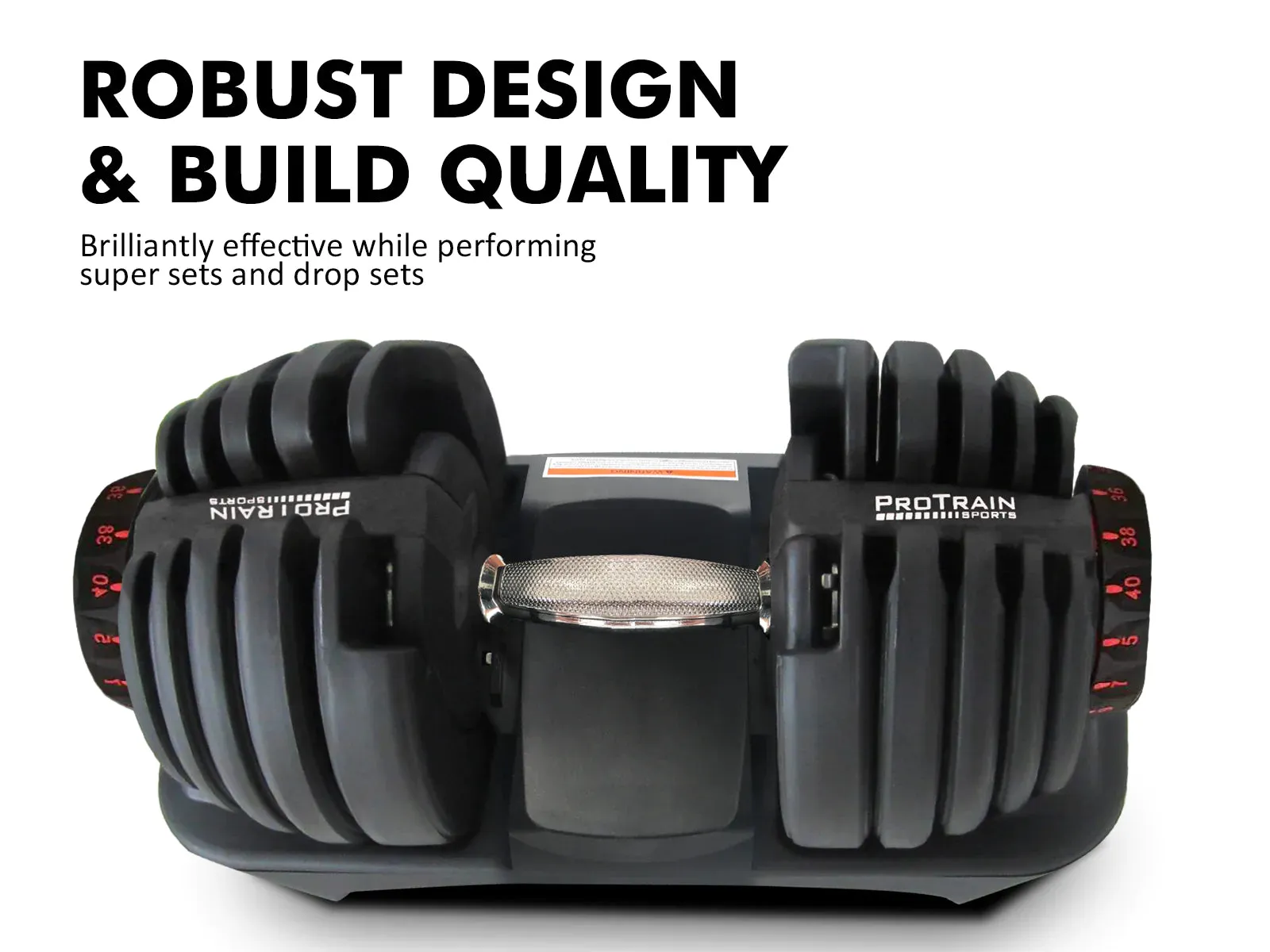 Fitness PAIR ADJUSTABLE DUMBBELLS 40KG