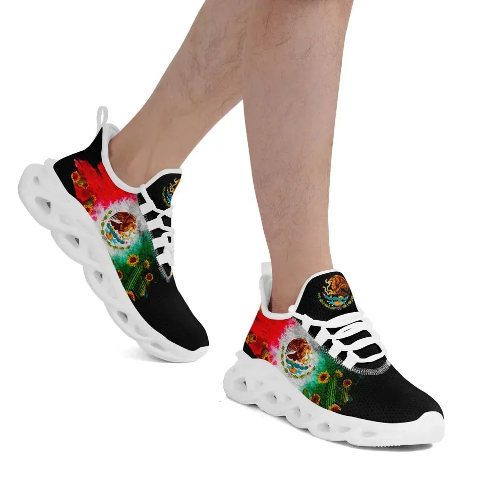 Gift Ideas,Personalized Mexico Flag Sneakers, Custom Unisex Lightweight Running Shoes,Perfect Gift for Patriotic Fans