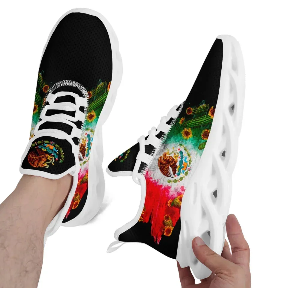 Gift Ideas,Personalized Mexico Flag Sneakers, Custom Unisex Lightweight Running Shoes,Perfect Gift for Patriotic Fans