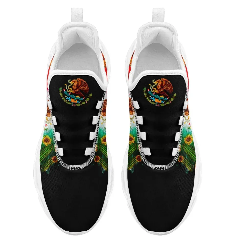 Gift Ideas,Personalized Mexico Flag Sneakers, Custom Unisex Lightweight Running Shoes,Perfect Gift for Patriotic Fans
