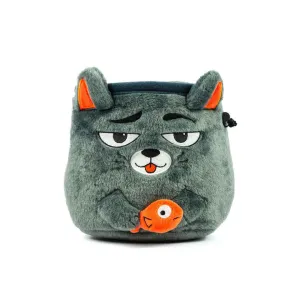 Grey Cat Rock Climbing Chalk Bag