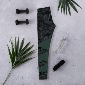 HDC Topographic Women's Leggings - Green
