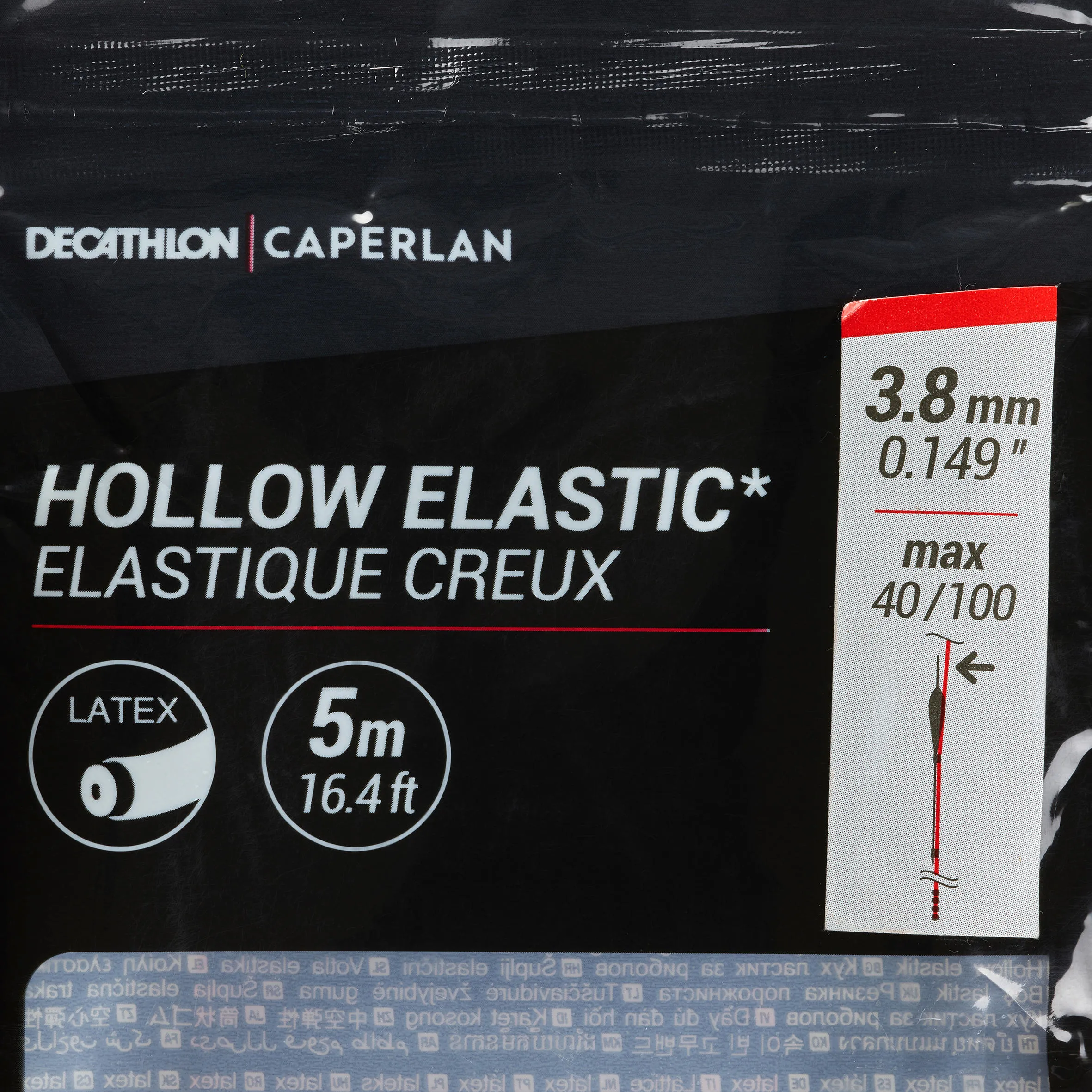 Hollow elastic 3.8 mm rod 5 m for carp fishing CAPERLAN