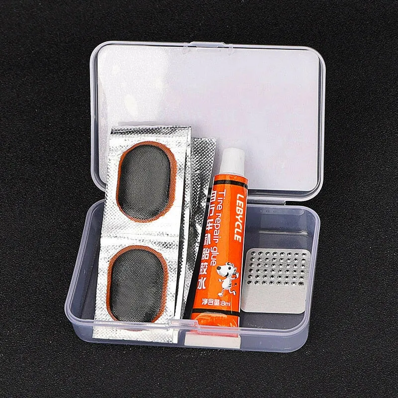 Lebycle bike cycle inner tube tire tool set puncture repair portable tool kit Patches for repairing inner tubes
