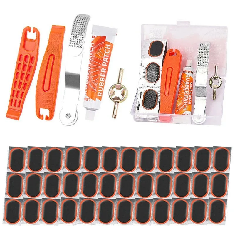 Lebycle bike cycle inner tube tire tool set puncture repair portable tool kit Patches for repairing inner tubes