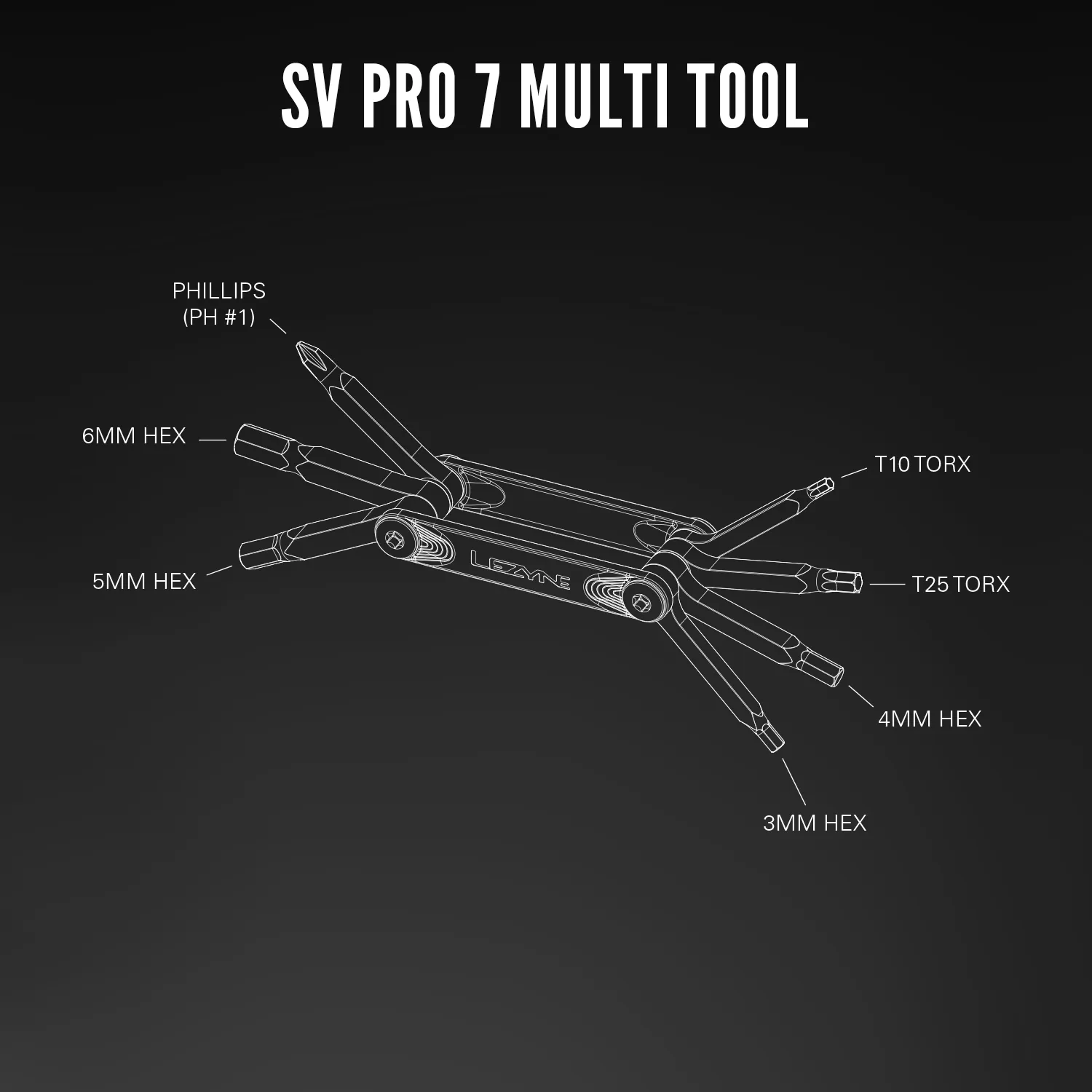 Lezyne SV Pro 7 Stainless Steel Bicycle Multi-Tool, Bike Repair Tool