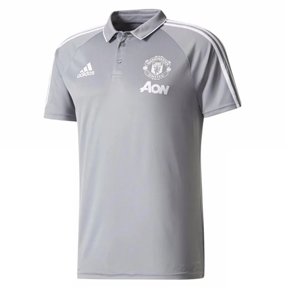 Manchester United 2017/18 Training Polo Shirt  Grey