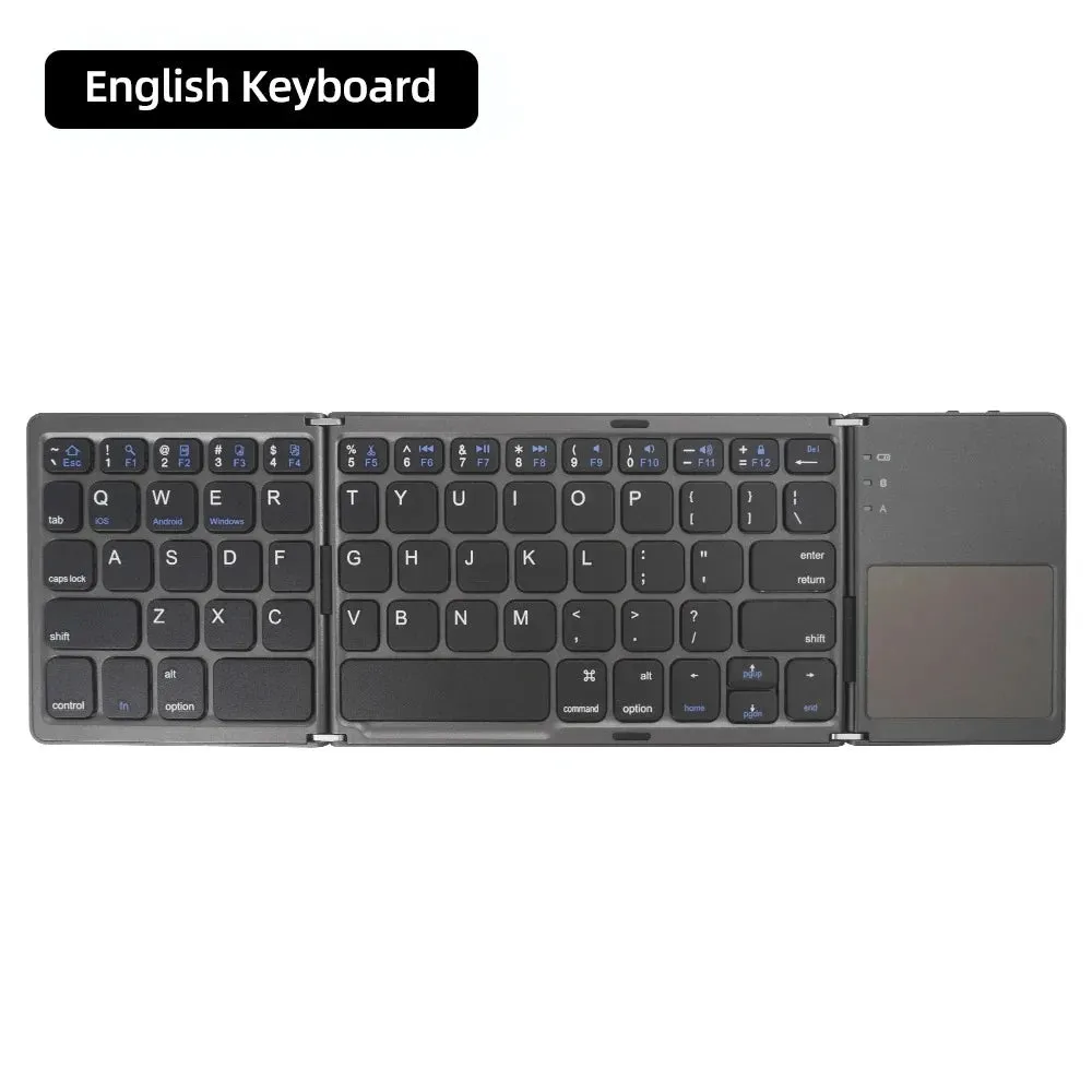 Mini Folding Bluetooth Keyboard with Touchpad