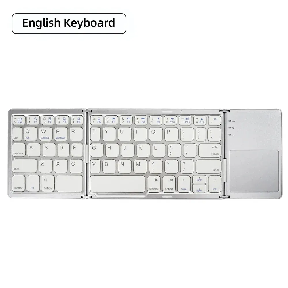 Mini Folding Bluetooth Keyboard with Touchpad