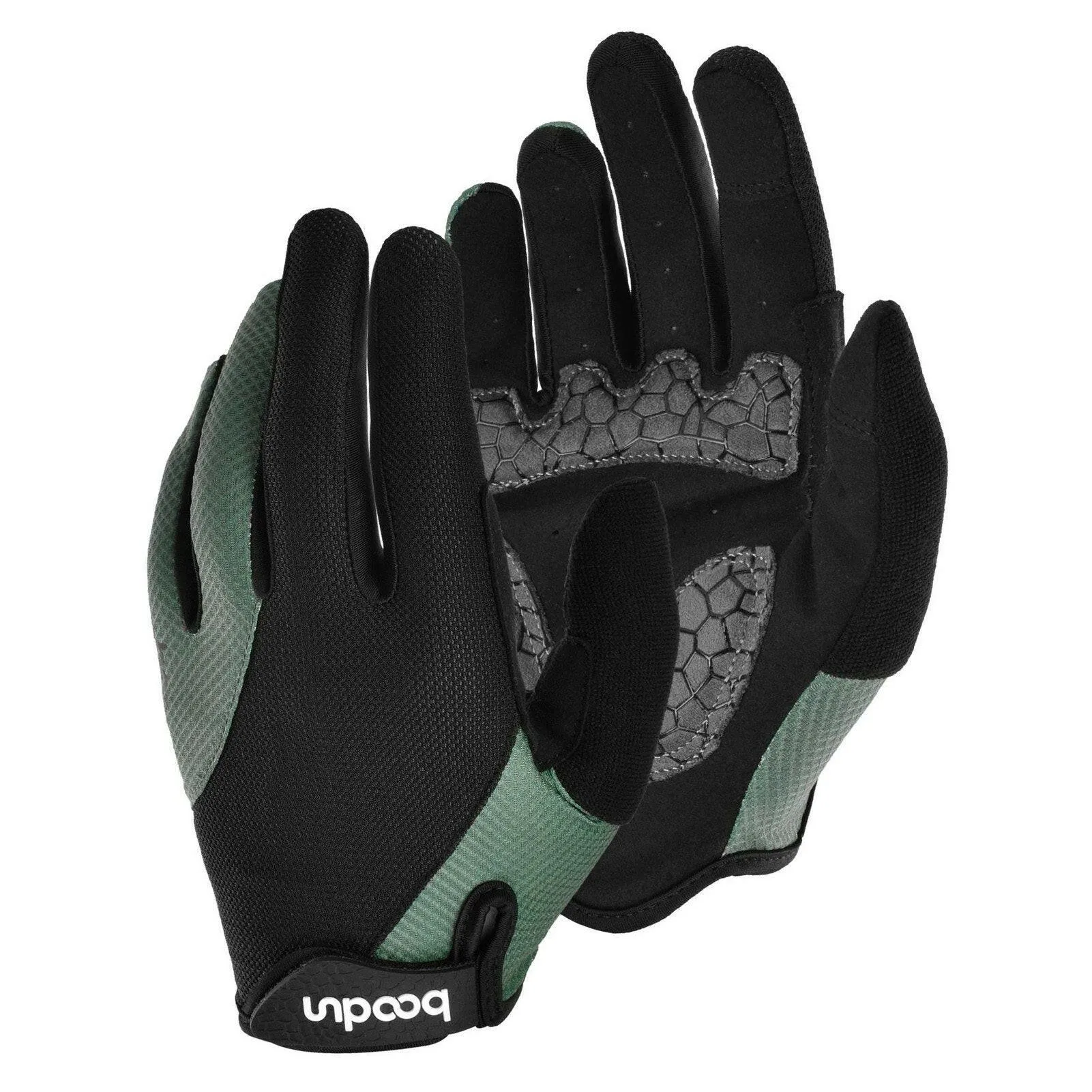 Mountain Bike Gloves Full Finger Cycling Breathable Gloves Anti-skid Mountain Bike Gloves Wear-resistant Women and Men Gel Palm Mittens Shock-Absorbing Road Bicycle Gloves
