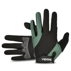 Mountain Bike Gloves Full Finger Cycling Breathable Gloves Anti-skid Mountain Bike Gloves Wear-resistant Women and Men Gel Palm Mittens Shock-Absorbing Road Bicycle Gloves