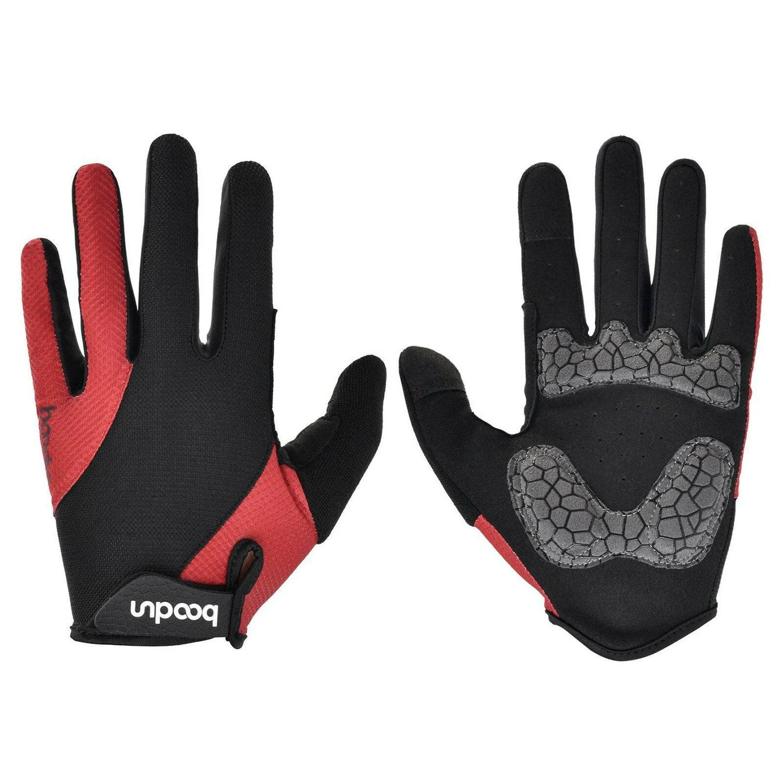 Mountain Bike Gloves Full Finger Cycling Breathable Gloves Anti-skid Mountain Bike Gloves Wear-resistant Women and Men Gel Palm Mittens Shock-Absorbing Road Bicycle Gloves