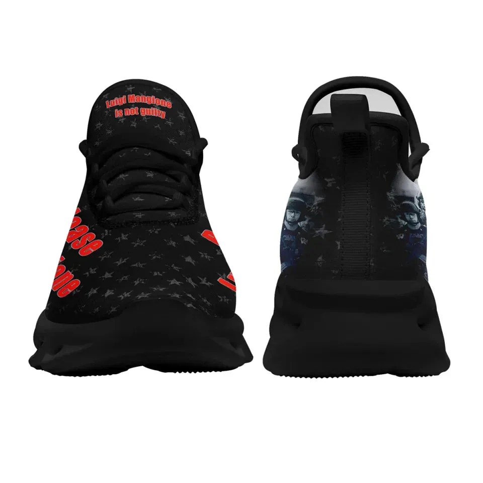 Personalized Luigi Mangione Design Running Shoes, Custom Breathable Unisex Athletic Sneakers