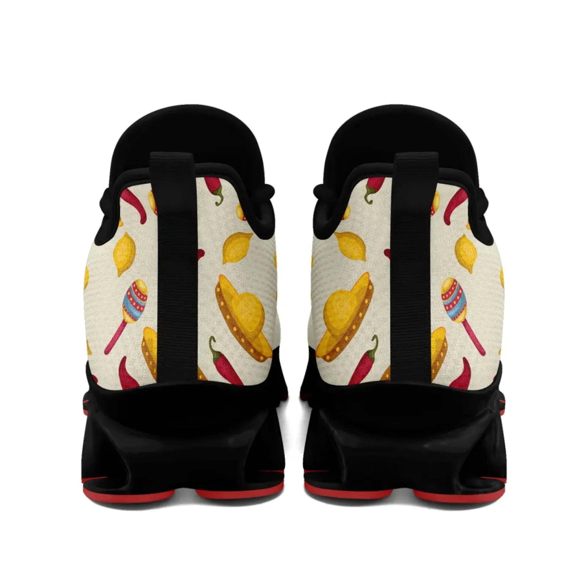 Personalized Mexico Flag Sneakers, Custom Breathable Running Shoes, Lightweight Walking Shoes