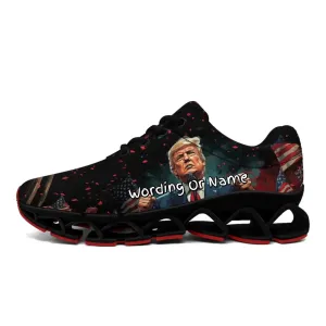 Personalized Trump Sneakers, Custom Breathable and Patriotic Shoes, Pride Unisex Running Shoes