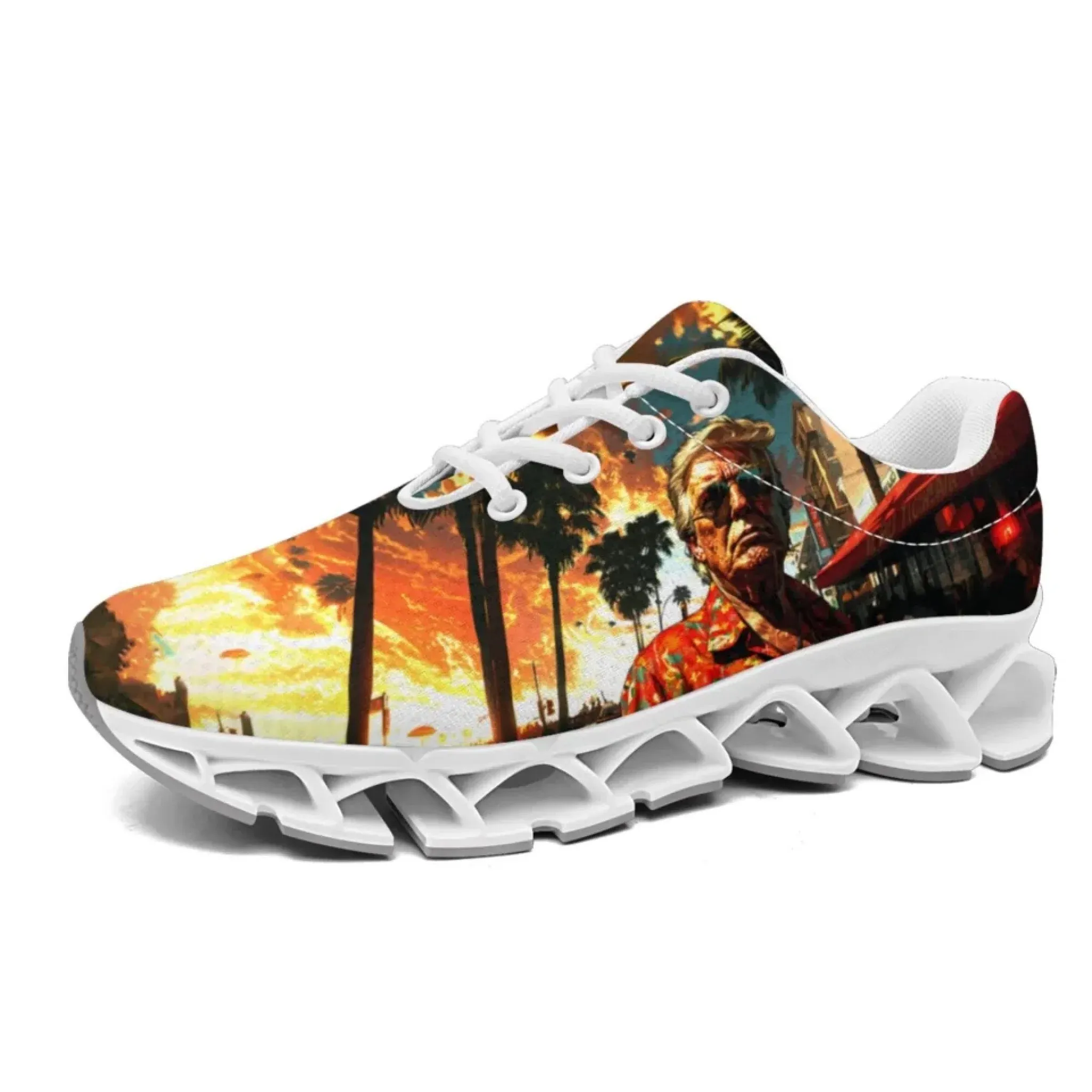 Personalized Trump Sneakers, Custom Breathable and Patriotic Shoes, Pride Unisex Running Shoes