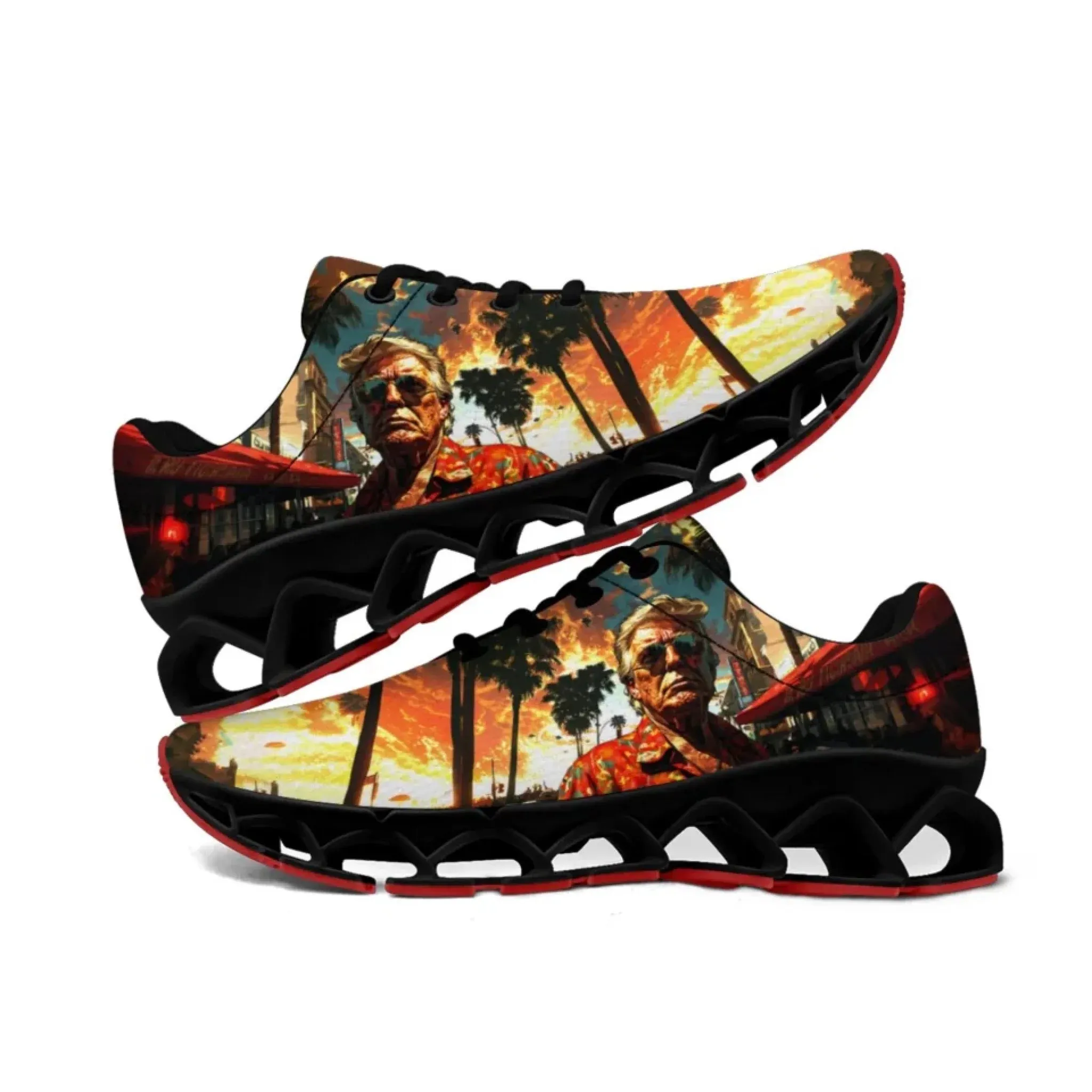 Personalized Trump Sneakers, Custom Breathable and Patriotic Shoes, Pride Unisex Running Shoes