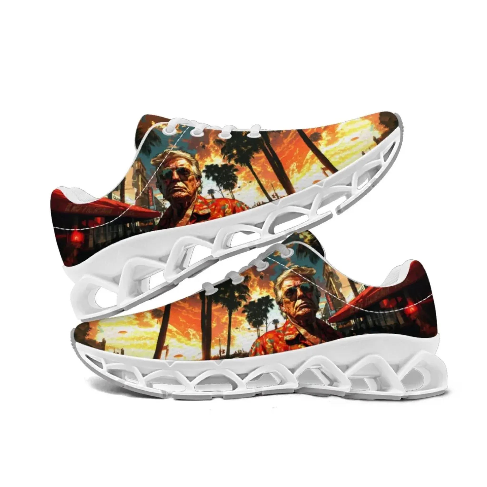 Personalized Trump Sneakers, Custom Breathable and Patriotic Shoes, Pride Unisex Running Shoes