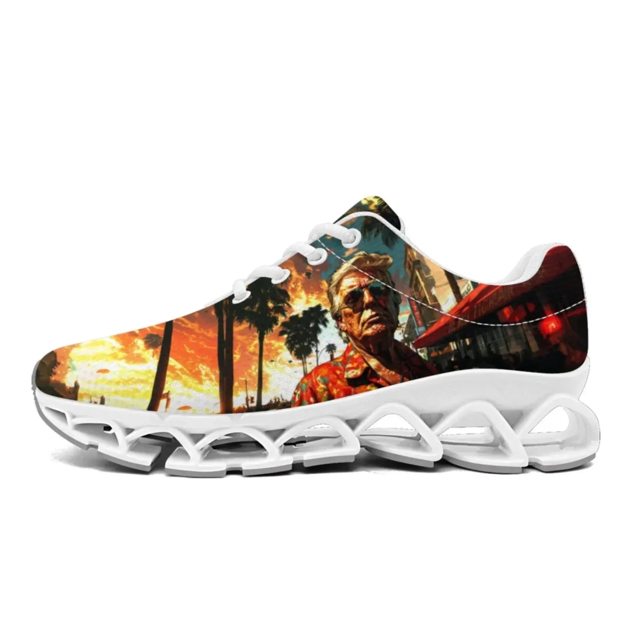 Personalized Trump Sneakers, Custom Breathable and Patriotic Shoes, Pride Unisex Running Shoes