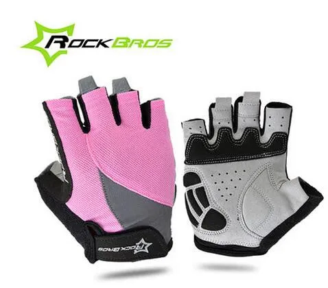 RockBros Non-Slip Breathable Half Finger Bicycle Gloves