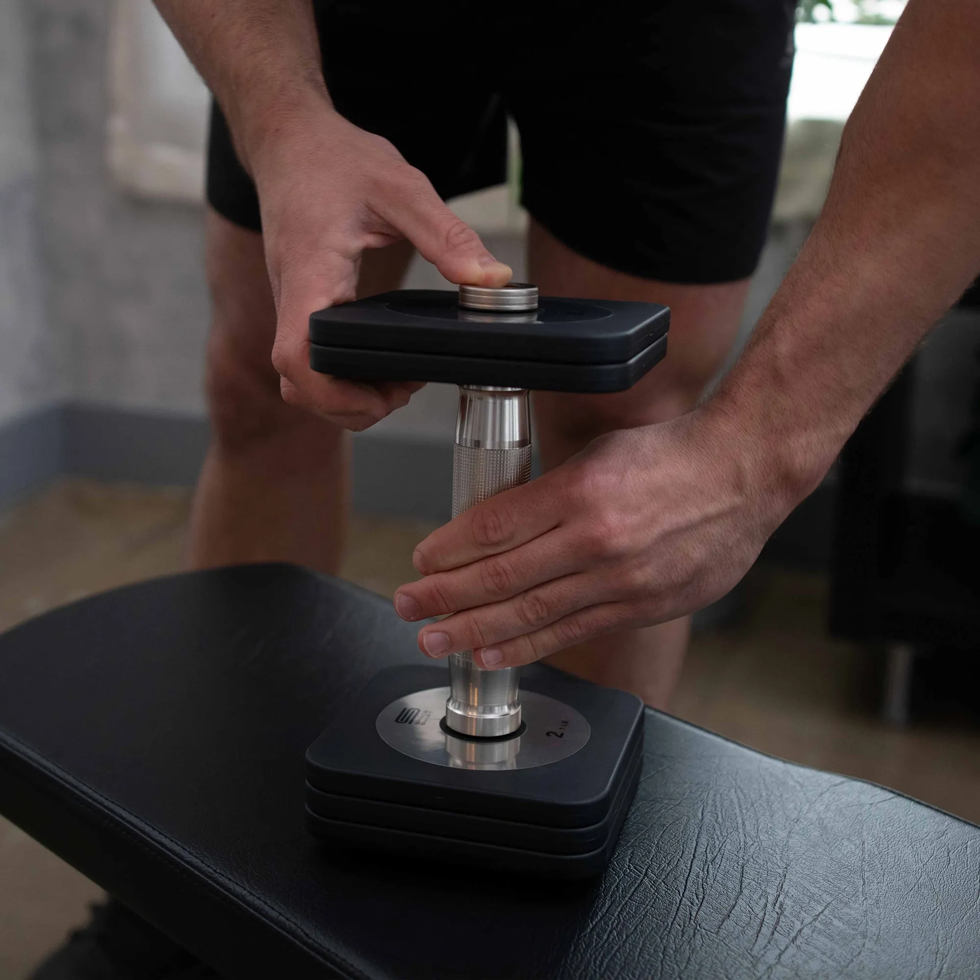 SpaceSmart Adjustable Dumbbell & Barbell Set