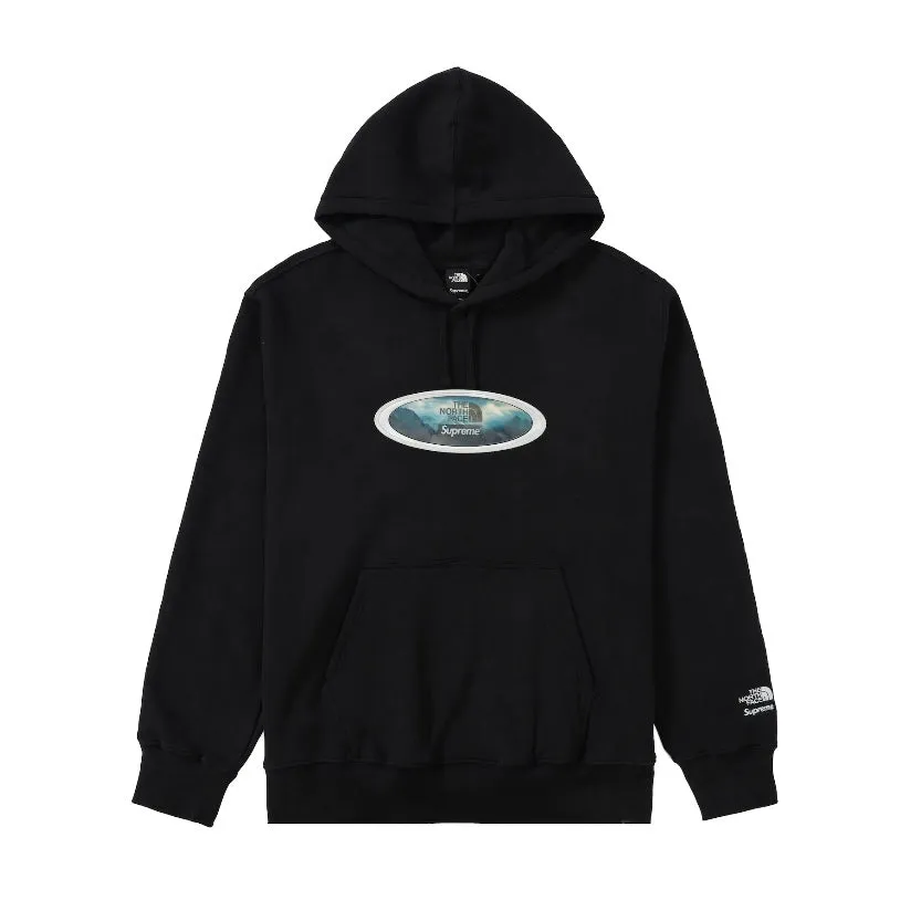 Supreme The North Face Lenticular Mountains Hoodie Black