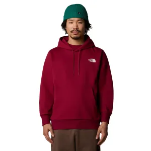 The North Face felpa con cappuccio da uomo Simple Dome NF0A89FC1X rosso barbabietola