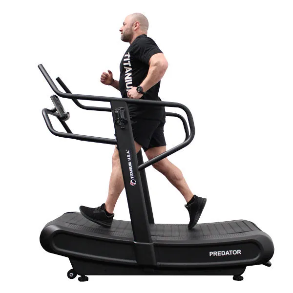 TITANIUM USA PREDATOR CURVE TREADMILL WITH ADJUSTABLE TENSION
